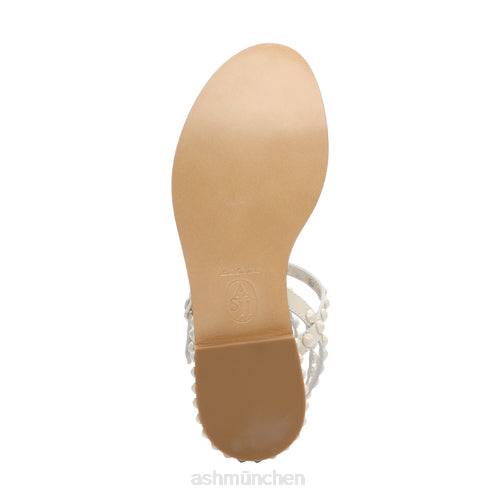 ASH Flache Sandale mit farblich abgestimmten Nieten von Play Bis HT8Z60 Sandalen Talk Frauen