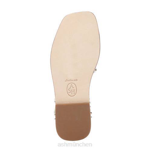 ASH Maeva flache Sandale mit eckiger Zehenpartie und Nieten HT8Z73 Sandalen makellos Frauen