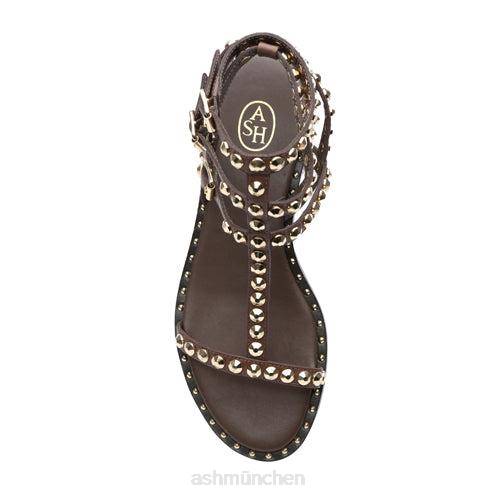 ASH Play flache Sandale mit Nieten HT8Z54 Sandalen Morgen Frauen