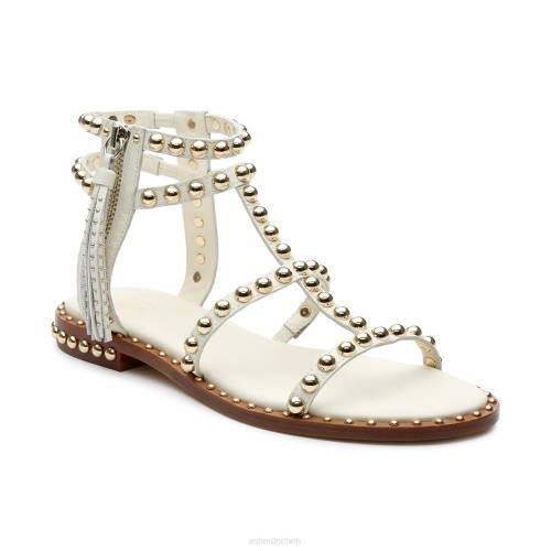 ASH Power-flache Sandale mit Nieten und Quasten HT8Z69 Sandalen makellos Frauen