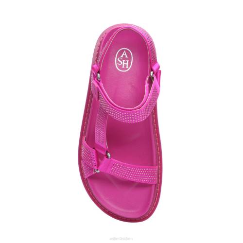 ASH Ugo-Sandale mit Strass-Fußbett HT8Z75 Sandalen fuxia Frauen