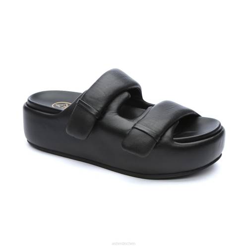 ASH Zeta-Flatform-Sandale HT8Z39 Sandalen Schwarz Frauen