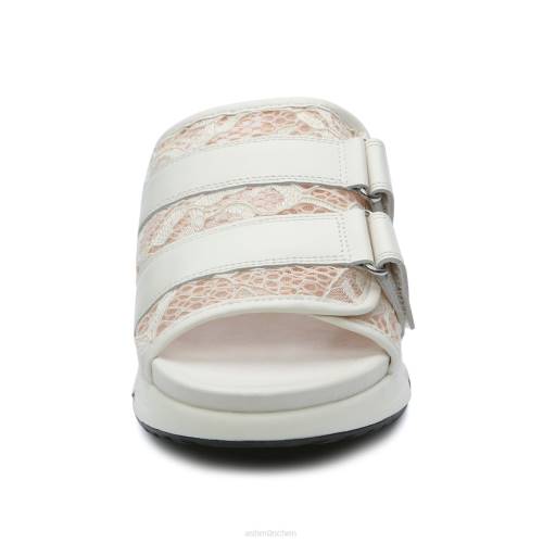 ASH Lou Sport-Sandale aus Spitze HT8Z66 Sandalen gebrochenes weißes/gardenienrosa Salz Frauen
