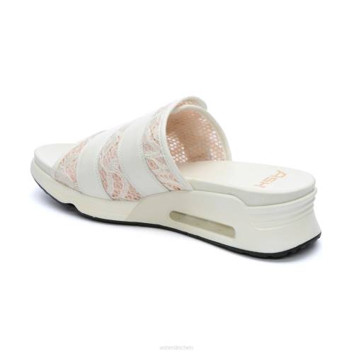 ASH Lou Sport-Sandale aus Spitze HT8Z66 Sandalen gebrochenes weißes/gardenienrosa Salz Frauen
