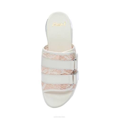 ASH Lou Sport-Sandale aus Spitze HT8Z66 Sandalen gebrochenes weißes/gardenienrosa Salz Frauen