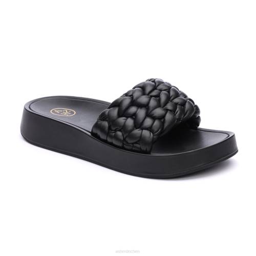 ASH Victoria gewebte Plateausandale HT8Z42 Sandalen Schwarz Frauen