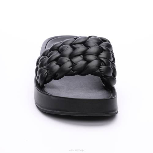 ASH Victoria gewebte Plateausandale HT8Z42 Sandalen Schwarz Frauen