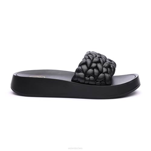 ASH Victoria gewebte Plateausandale HT8Z42 Sandalen Schwarz Frauen