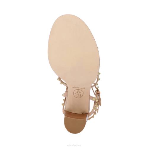 ASH Kenya-Sandale mit hohem Absatz und Nieten HT8Z45 Sandalen Haut Frauen