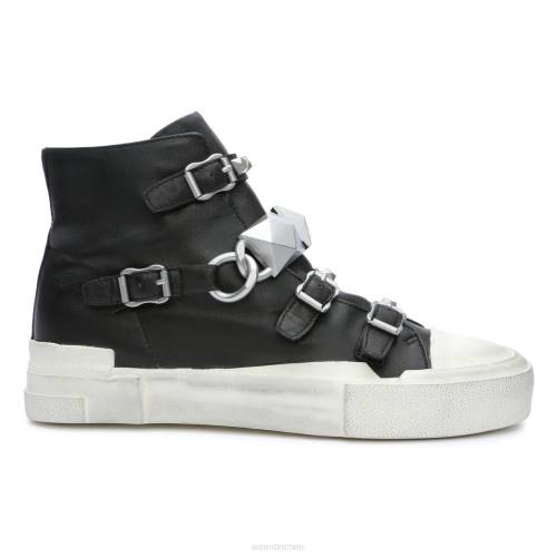 ASH High-Top-Sneaker mit Galaxy-Kettennieten HT8Z33 Turnschuhe schwarzes Silber Frauen