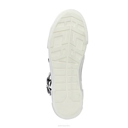 ASH High-Top-Sneaker mit Galaxy-Kettennieten HT8Z33 Turnschuhe schwarzes Silber Frauen