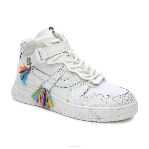 ASH Parker Rainbow High-Top-Sneaker HT8Z16 Turnschuhe weiß/mehrfarbig Frauen