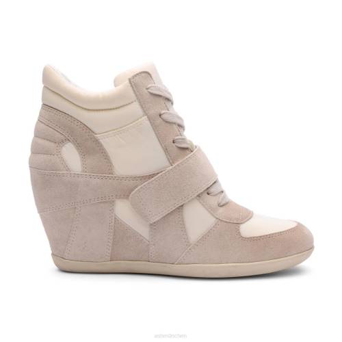 ASH Bowie Bis Wedge-Sneaker HT8Z23 Turnschuhe Talkum/cremefarben Frauen