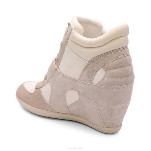ASH Bowie Bis Wedge-Sneaker HT8Z23 Turnschuhe Talkum/cremefarben Frauen
