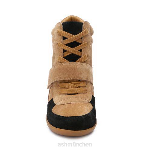 ASH Sneaker mit Bowie-Keilabsatz HT8Z15 Turnschuhe goldbraun/schwarz Frauen