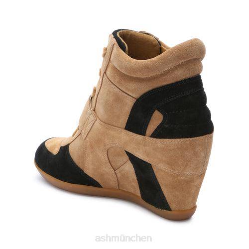 ASH Sneaker mit Bowie-Keilabsatz HT8Z15 Turnschuhe goldbraun/schwarz Frauen