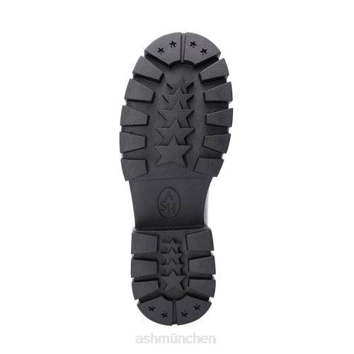 ASH genial bis Plateau-Pennyloafer HT8Z1 Slipper Talkum/Schwarz Frauen