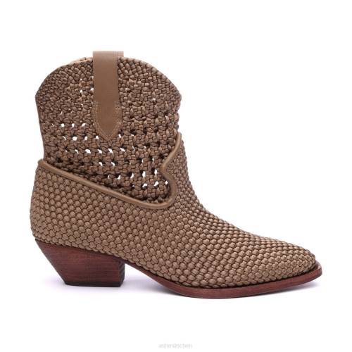 ASH Django gewebter Westernstiefel HT8Z91 Stiefel Sesam Frauen
