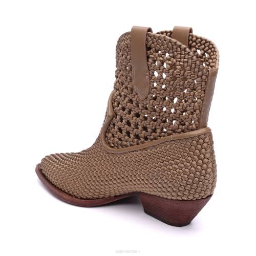 ASH Django gewebter Westernstiefel HT8Z91 Stiefel Sesam Frauen