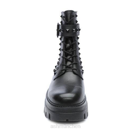 ASH Lucas Studs Kampfstiefel mit Nieten HT8Z88 Stiefel Schwarz Frauen