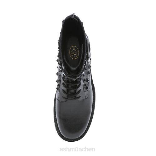 ASH Lucas Studs Kampfstiefel mit Nieten HT8Z88 Stiefel Schwarz Frauen