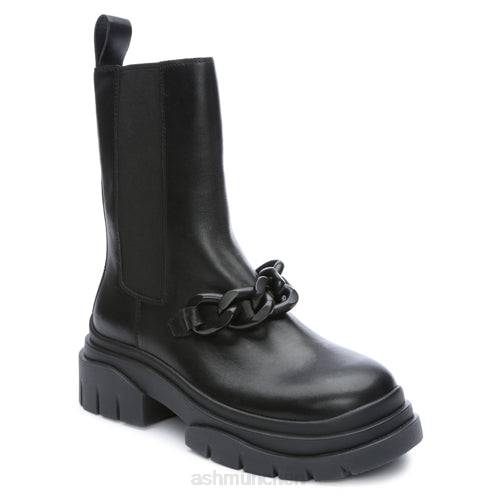 ASH Modischer Stiefel mit Squall-Kette HT8Z89 Stiefel Schwarz Frauen