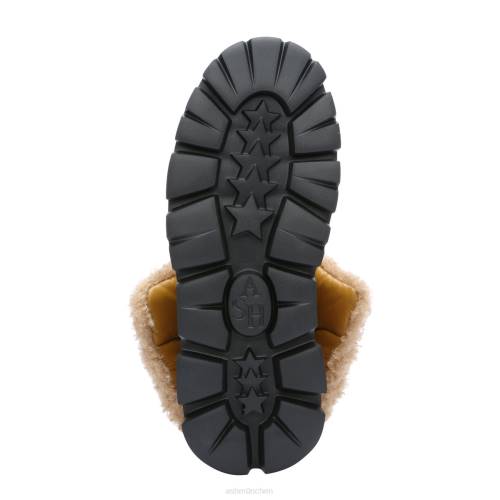 ASH Winterstiefelette Jennie aus Kunstfell-Nylon HT8Z93 Stiefel goldbraun Frauen