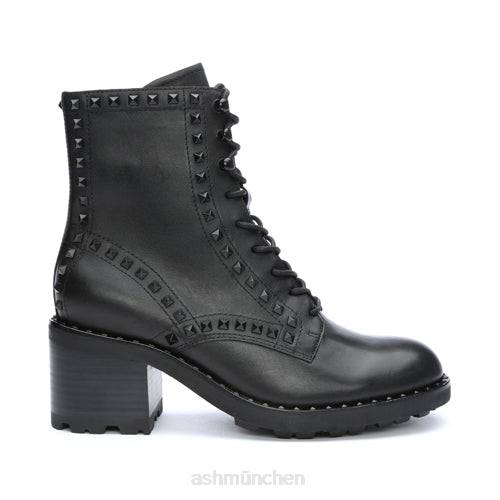 ASH Xins Motorradstiefel mit Nieten HT8Z87 Stiefel Schwarz Frauen