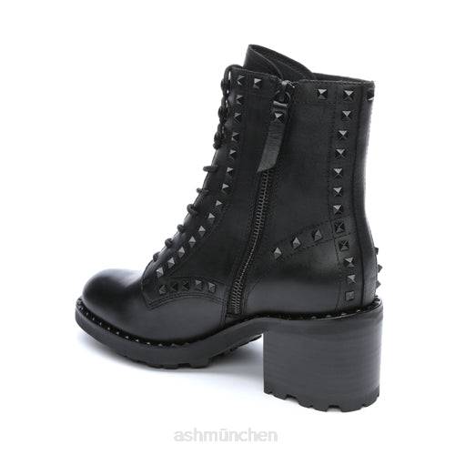 ASH Xins Motorradstiefel mit Nieten HT8Z87 Stiefel Schwarz Frauen