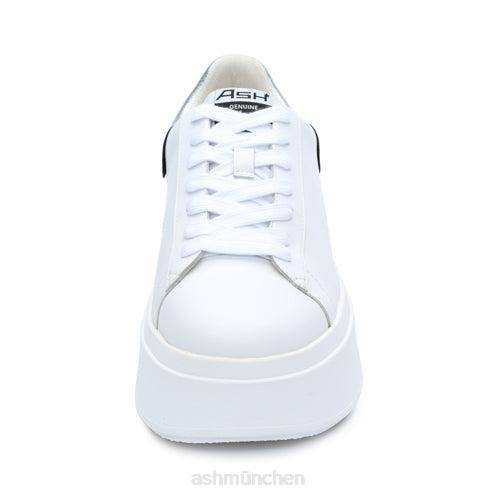 ASH Moby Metallic-Plateau-Sneaker HT8Z24 Turnschuhe Weißsilber Frauen