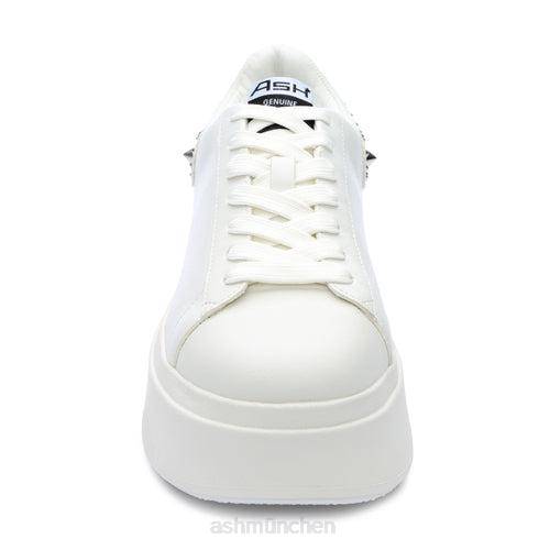 ASH Moby Studs Plateau-Sneaker mit Nieten HT8Z2 Turnschuhe Weißsilber Frauen