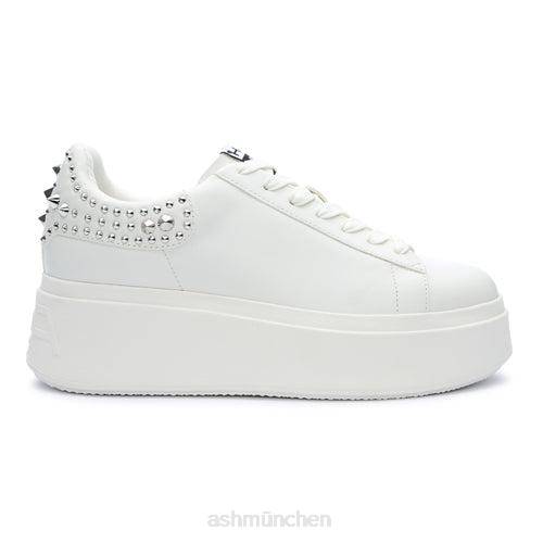 ASH Moby Studs Plateau-Sneaker mit Nieten HT8Z2 Turnschuhe Weißsilber Frauen