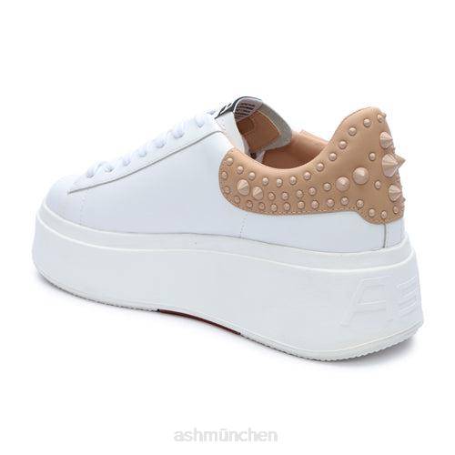 ASH Moby Studs Plateau-Sneaker mit Nieten HT8Z3 Turnschuhe weiße Haut Frauen