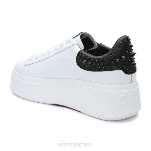 ASH Moby Studs Plateau-Sneaker mit Nieten HT8Z3 Turnschuhe weiße Haut Frauen