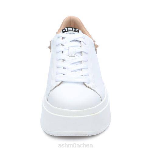 ASH Moby Studs Plateau-Sneaker mit Nieten HT8Z3 Turnschuhe weiße Haut Frauen