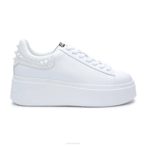 ASH Moby Studs Plateau-Sneaker mit Nieten HT8Z4 Turnschuhe Weiss Frauen