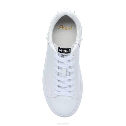 ASH Moby Studs Plateau-Sneaker mit Nieten HT8Z4 Turnschuhe Weiss Frauen