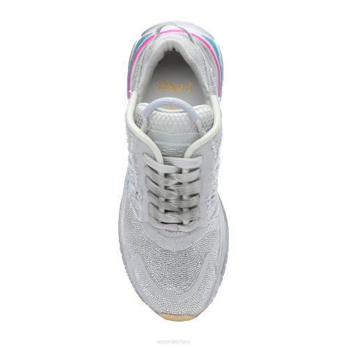 ASH Race-Mode-Sneaker mit Strass und Glitzer HT8Z11 Turnschuhe Silber Frauen