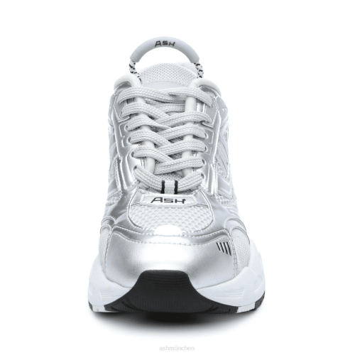 ASH Rennmode-Sneaker HT8Z28 Turnschuhe Silber/Perle Frauen