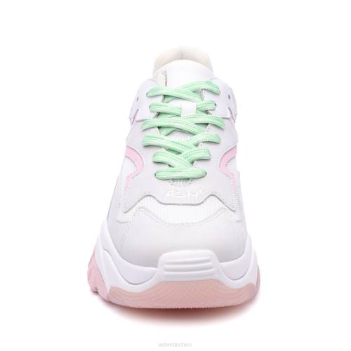 ASH Süchtiger Mode-Sneaker HT8Z9 Turnschuhe perlmutt/weiß/rosa Frauen
