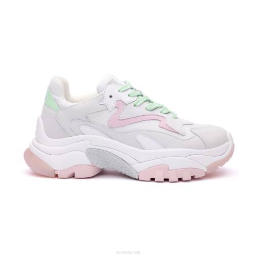 ASH Süchtiger Mode-Sneaker HT8Z9 Turnschuhe perlmutt/weiß/rosa Frauen