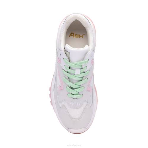 ASH Süchtiger Mode-Sneaker HT8Z9 Turnschuhe perlmutt/weiß/rosa Frauen