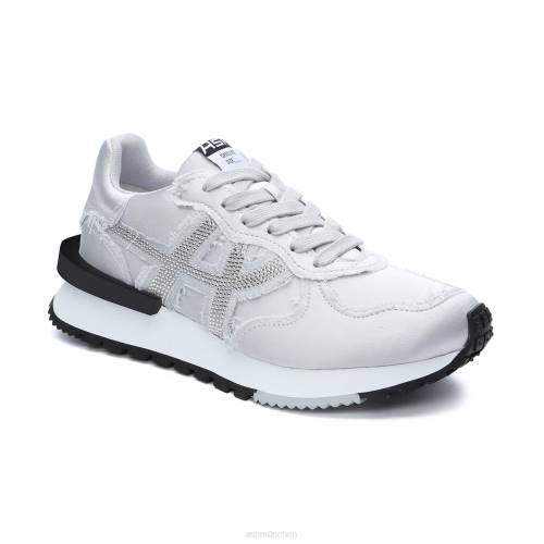 ASH Toxischer, modischer Satin-Sneaker HT8Z21 Turnschuhe Silber Frauen