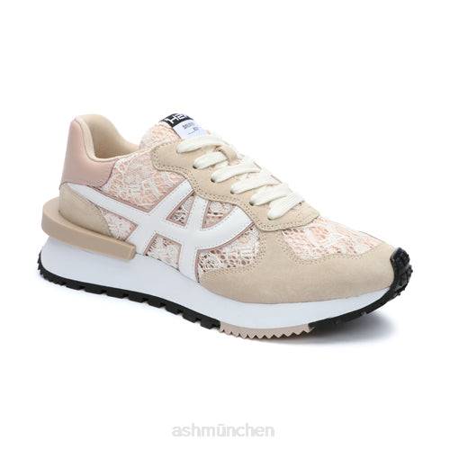 ASH giftiger Mode-Sneaker HT8Z19 Turnschuhe Eierlikör/Rosasalz/Weiß Frauen