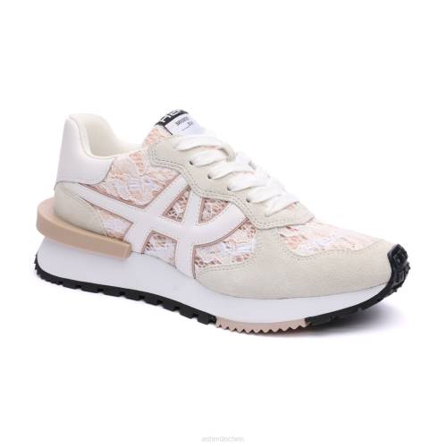 ASH giftiger Mode-Sneaker HT8Z20 Turnschuhe cremefarben/rosasalz Frauen