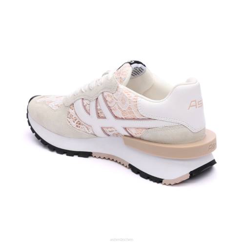 ASH giftiger Mode-Sneaker HT8Z20 Turnschuhe cremefarben/rosasalz Frauen